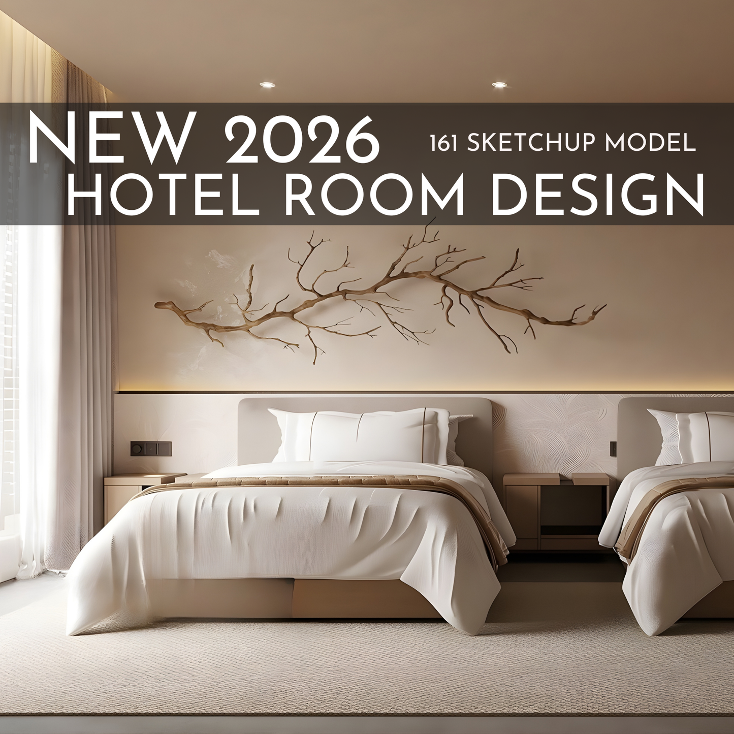 161 Hotel Room Design SketchUp 3D Models | 2026 New Design | Interior Asset Pack