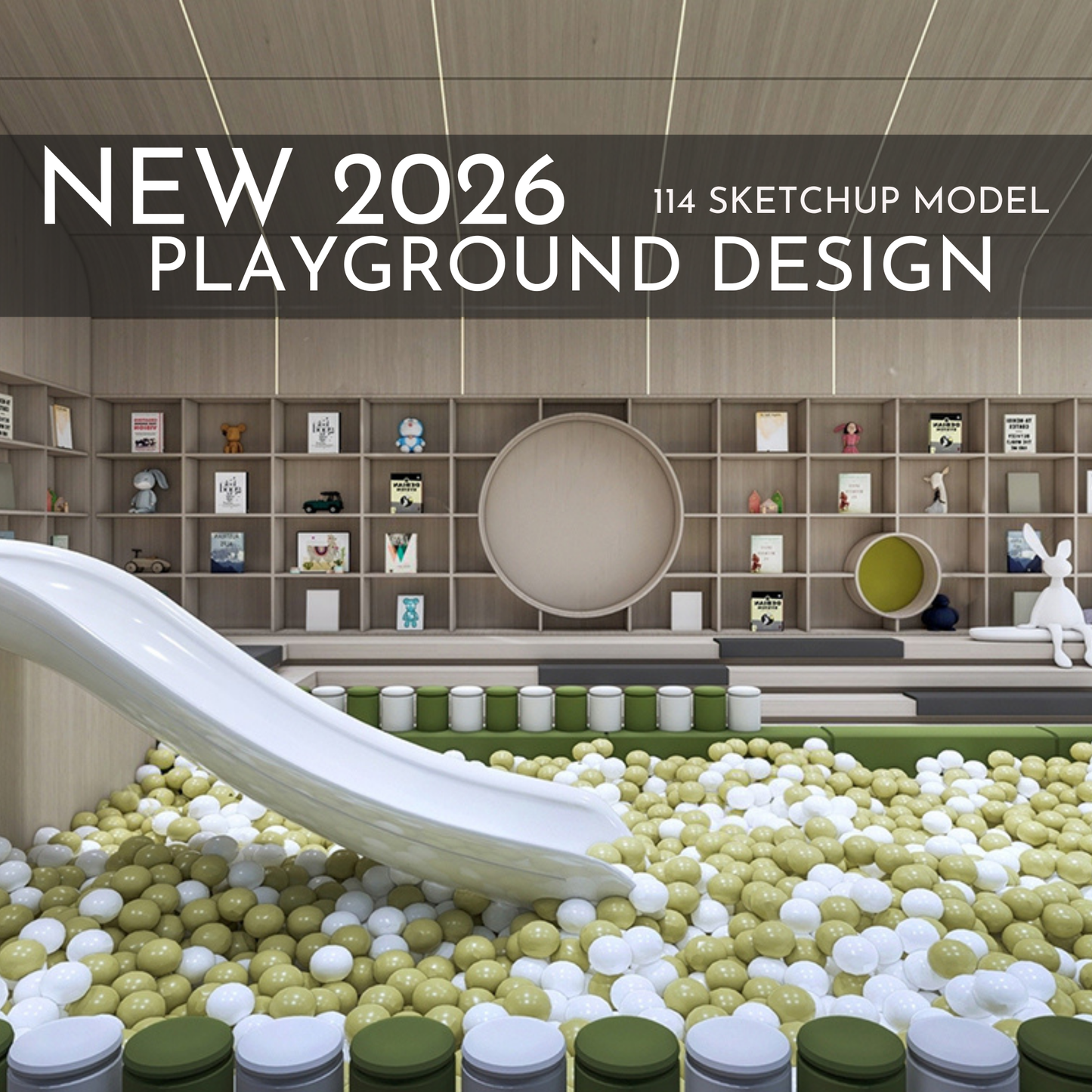 Playground Design | 114 SketchUp 3D Models | Interior & Outdoor Asset Full Bundle