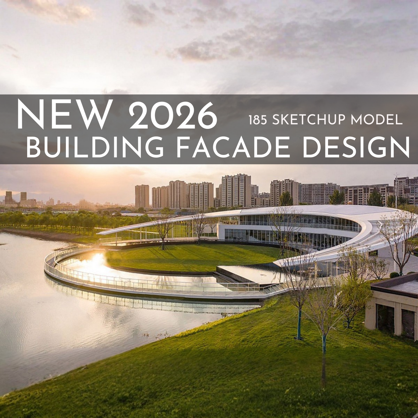 185 Building Facade SketchUp 3D Models | Architectural Design Asset Pack