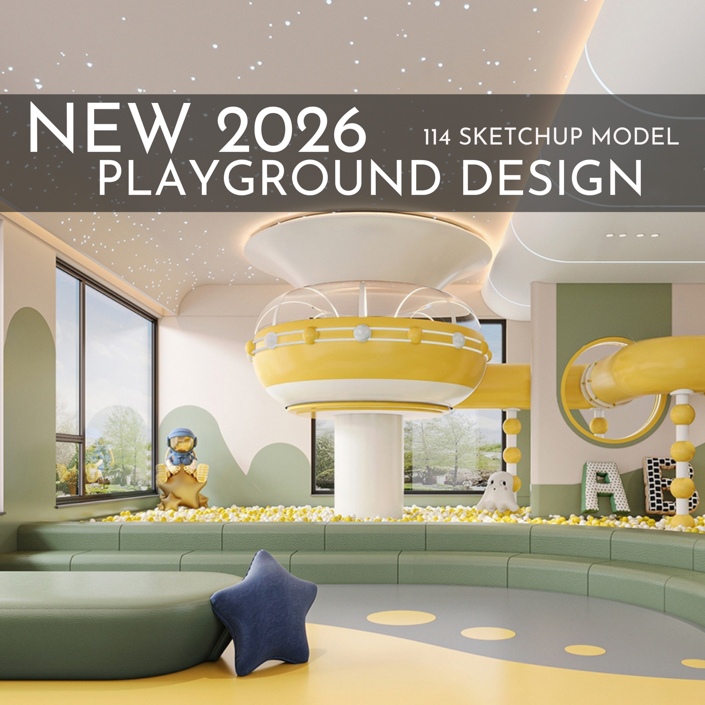Playground Design | 114 SketchUp 3D Models | Interior & Outdoor Asset Full Bundle