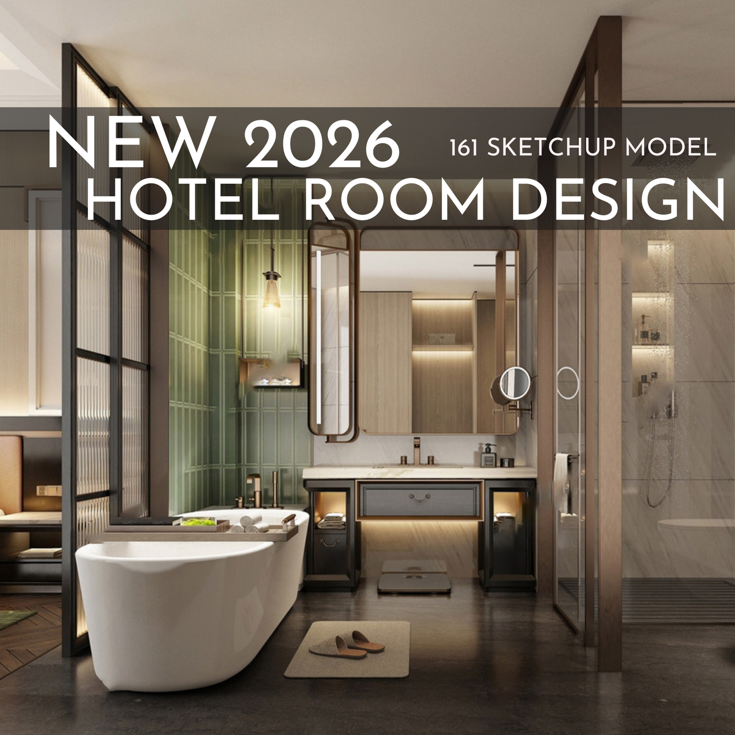 161 Hotel Room Design SketchUp 3D Models | 2026 New Design | Interior Asset Pack