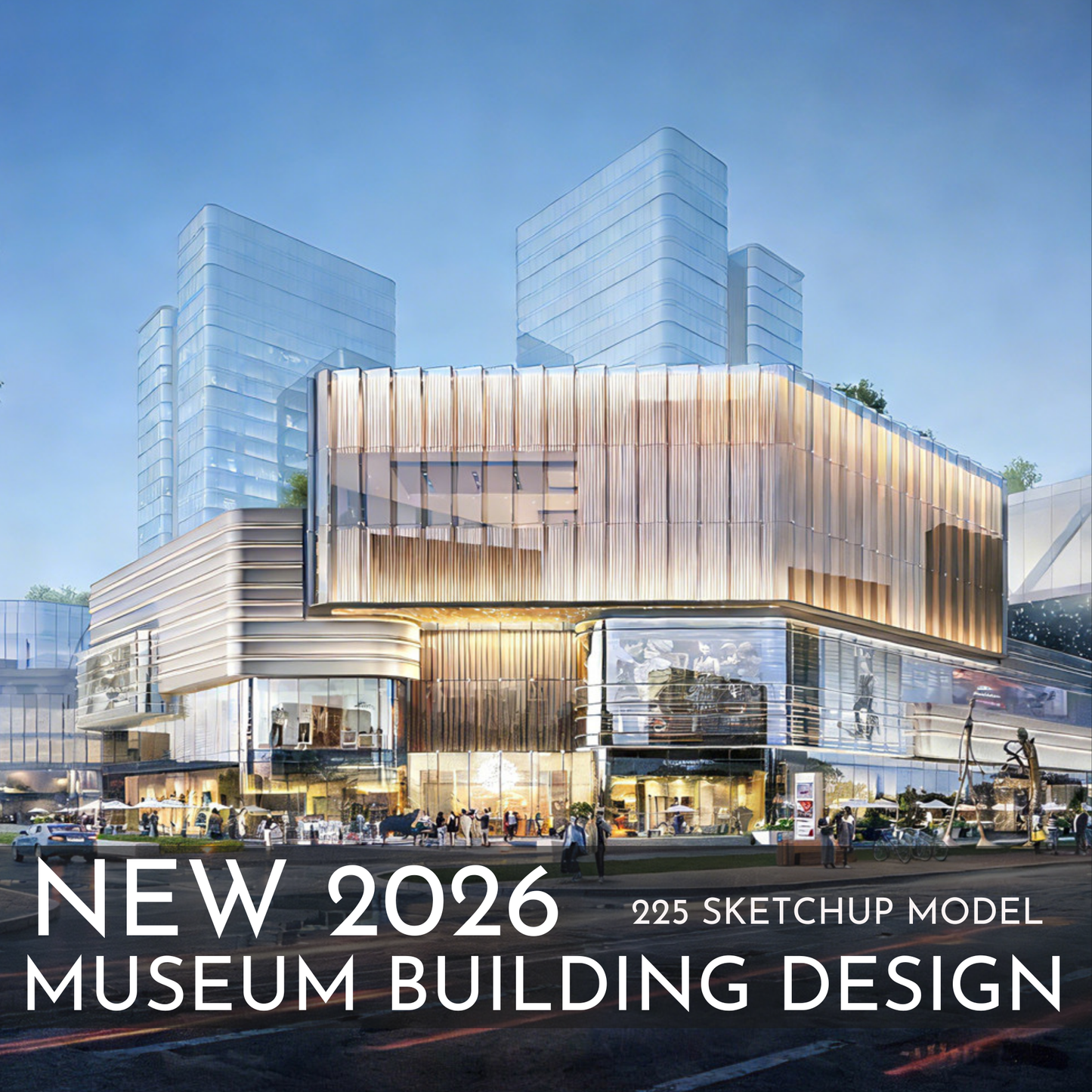225 Museum Building Design SketchUp 3D Models | 2026 New Design | Interior Asset Pack
