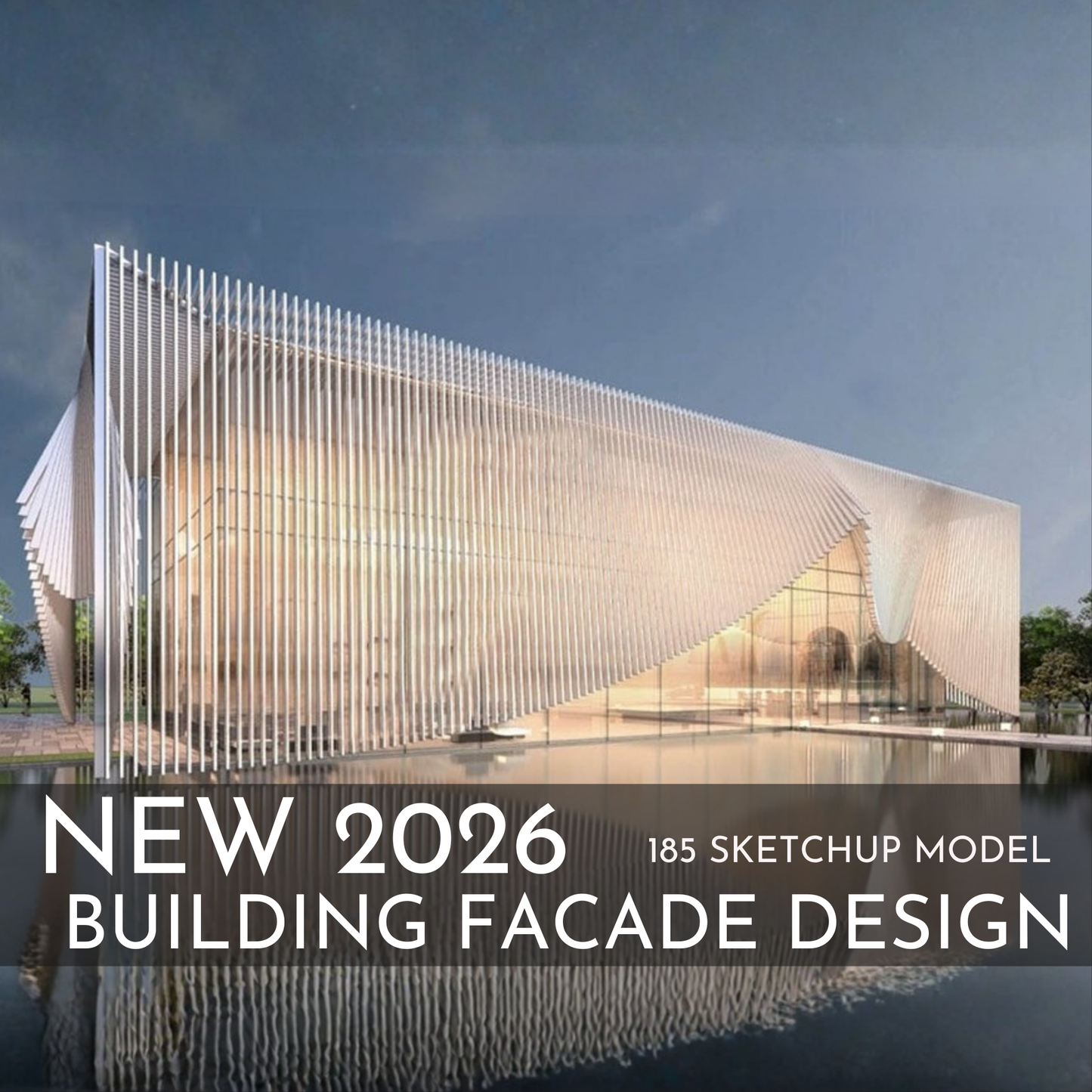 185 Building Facade SketchUp 3D Models | Architectural Design Asset Pack