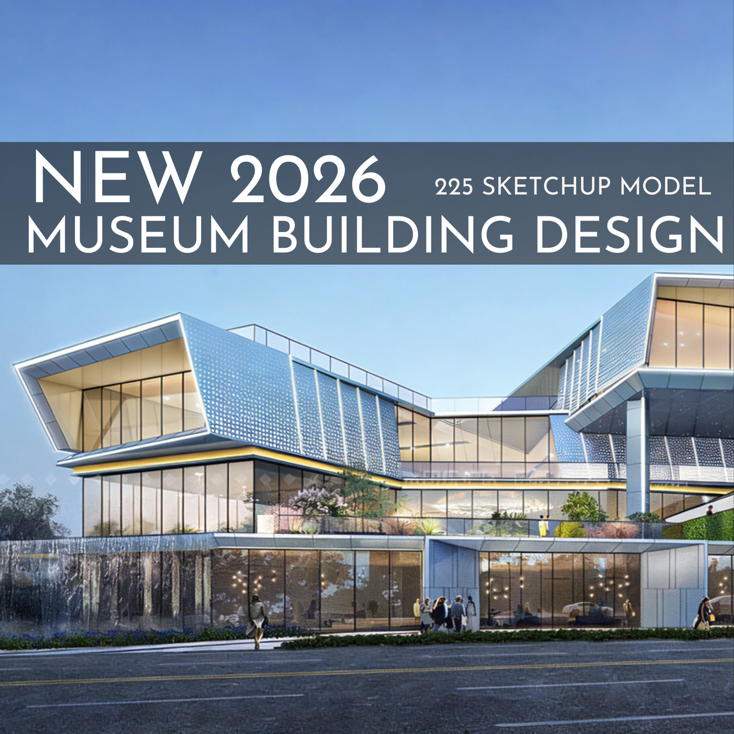 225 Museum Building Design SketchUp 3D Models | 2026 New Design | Interior Asset Pack