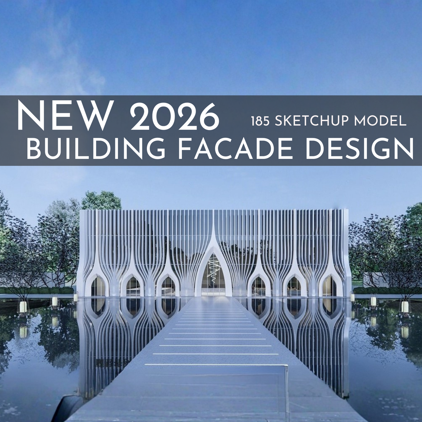185 Building Facade SketchUp 3D Models | Architectural Design Asset Pack