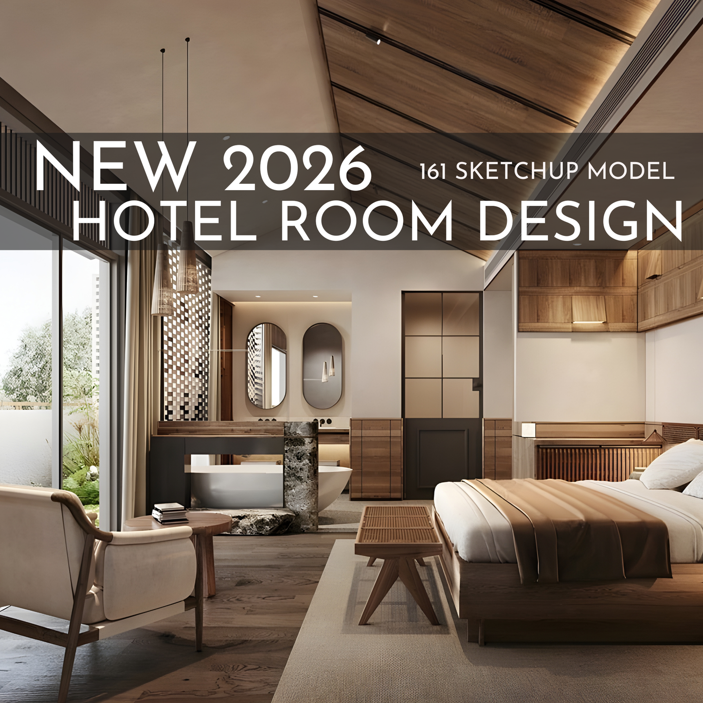 161 Hotel Room Design SketchUp 3D Models | 2026 New Design | Interior Asset Pack