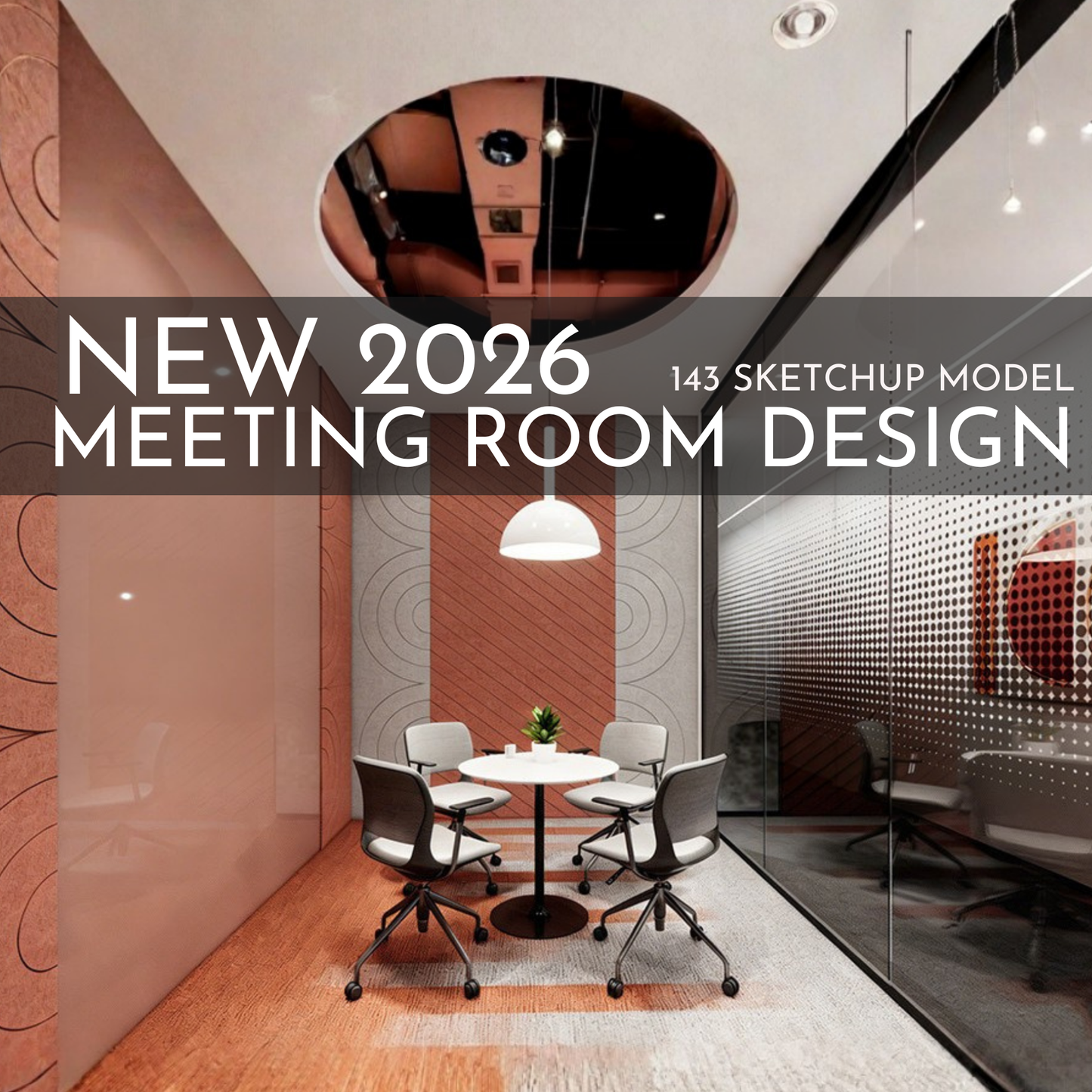 Meeting Room Design | 143 SketchUp 3D Models | Office Interior Asset Full Bundle