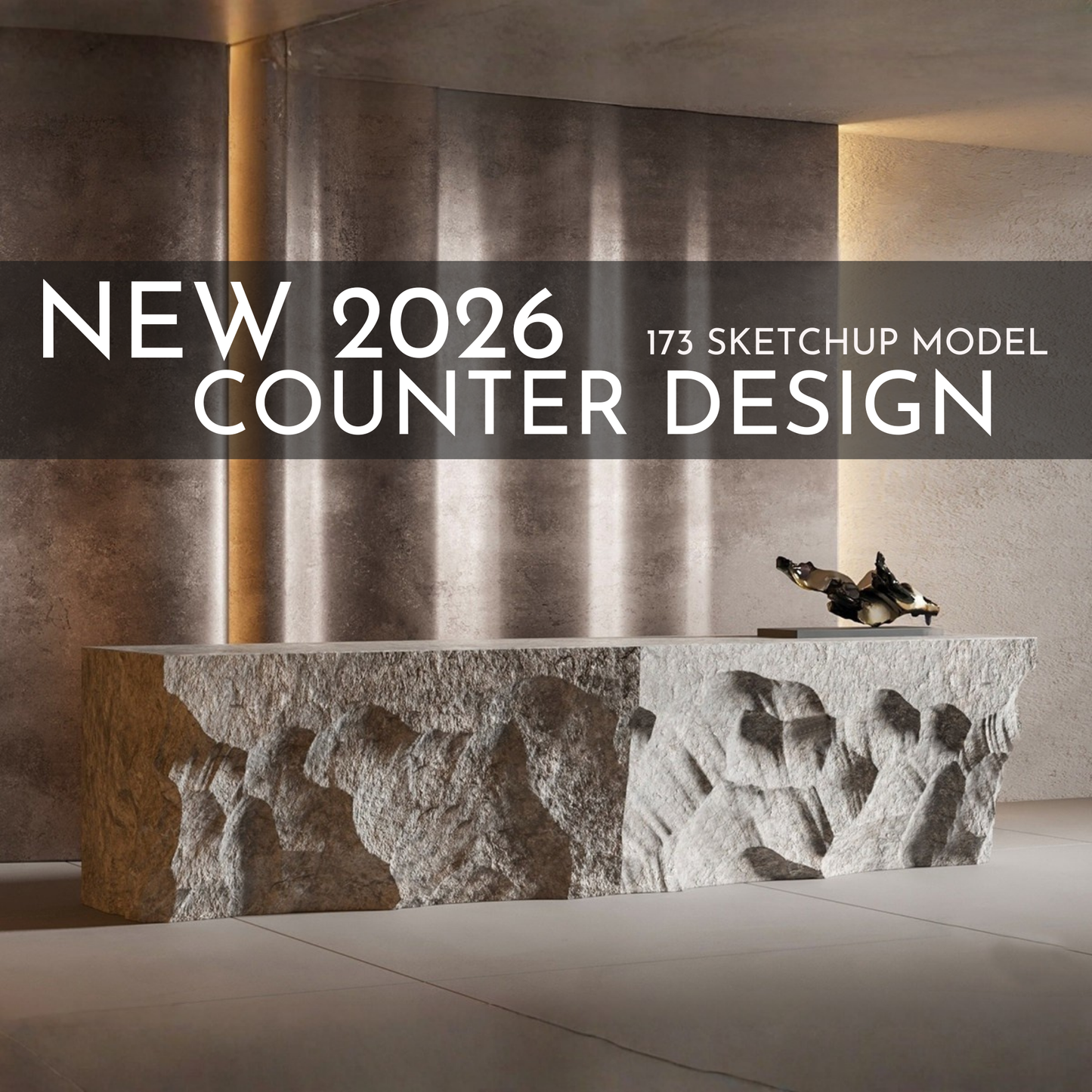 Counter Design | 173 SketchUp 3D Models | Commercial Interior Asset Full Bundle