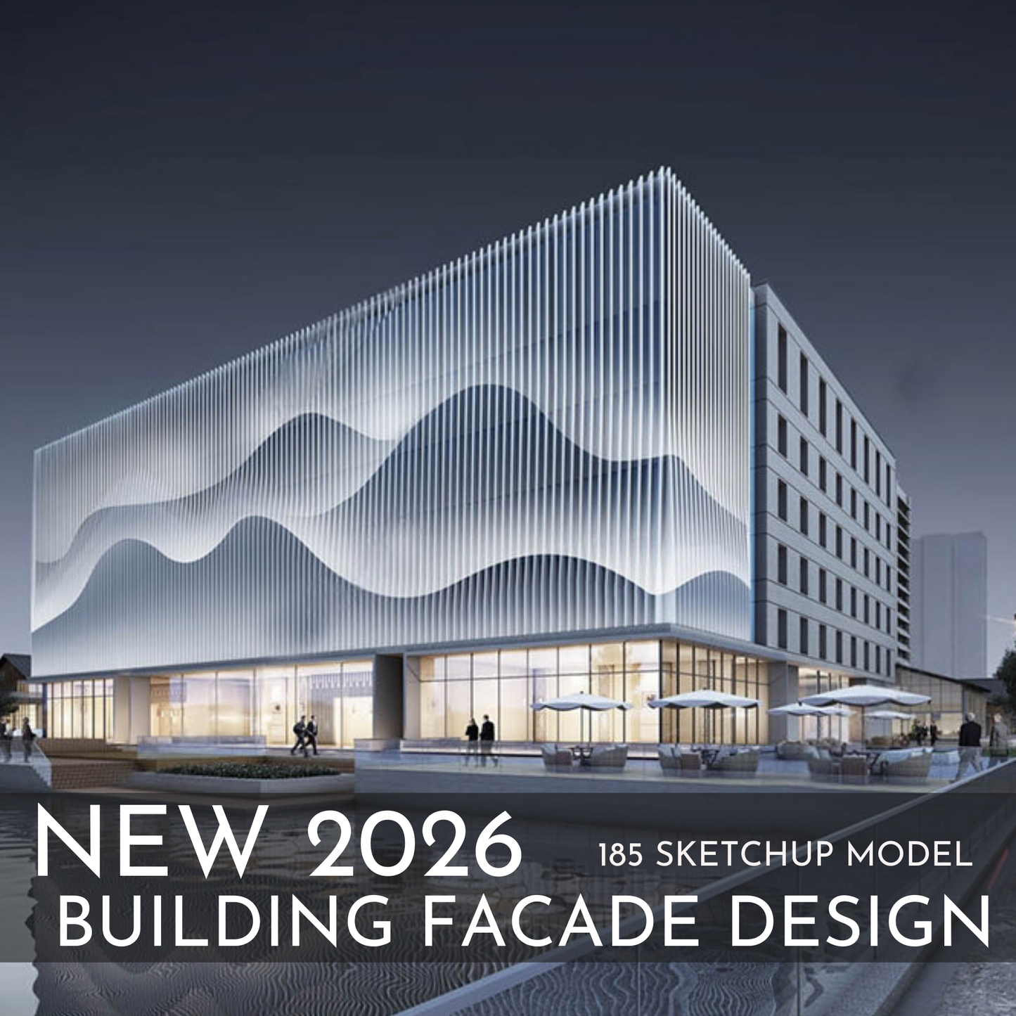 185 Building Facade SketchUp 3D Models | Architectural Design Asset Pack