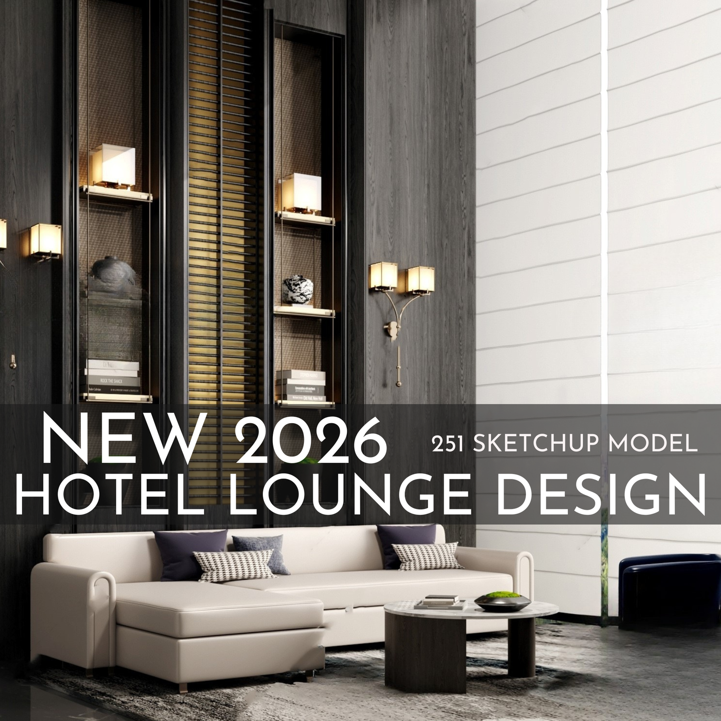 251 Hotel Lounge SketchUp 3D Models | 2026 Interior Design Asset Pack