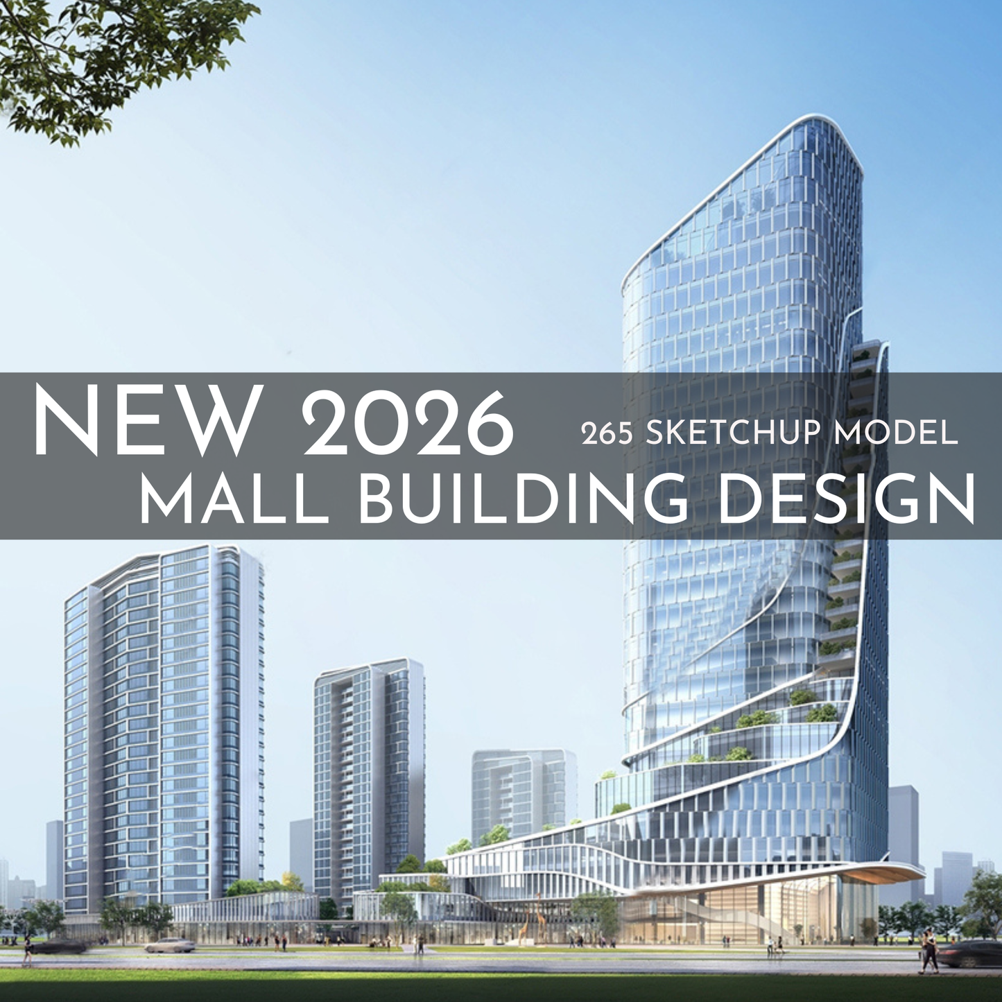 265 Mall Building SketchUp 3D Models | Commercial Interior Design Asset Pack