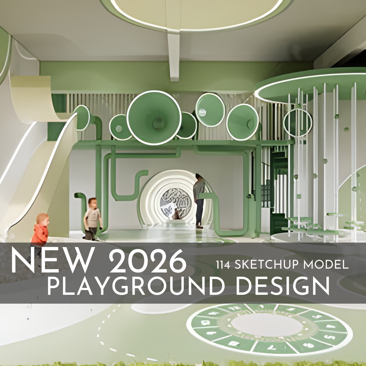 Playground Design | 114 SketchUp 3D Models | Interior & Outdoor Asset Full Bundle
