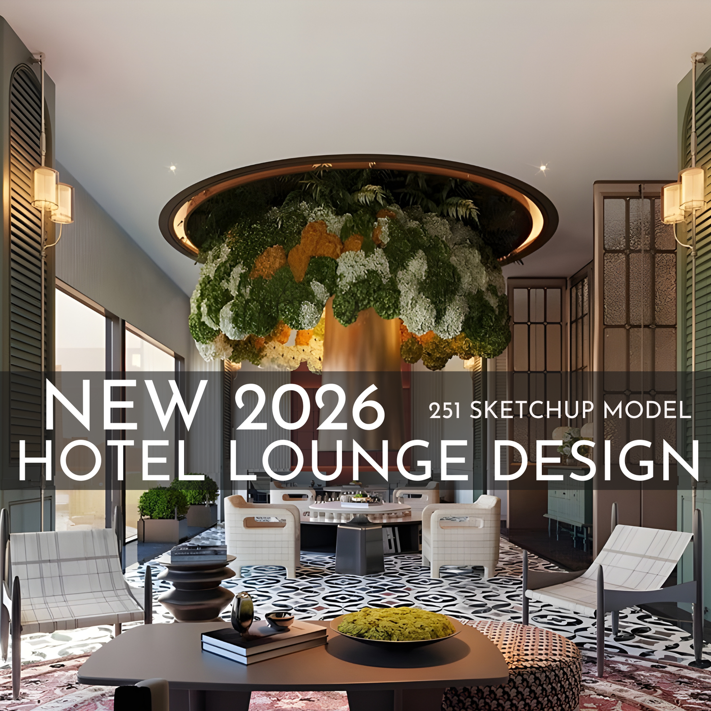 251 Hotel Lounge SketchUp 3D Models | 2026 Interior Design Asset Pack
