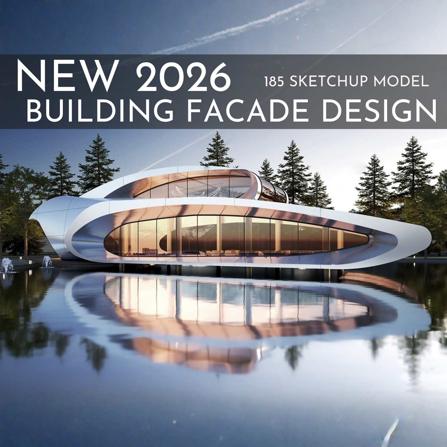 185 Building Facade SketchUp 3D Models | Architectural Design Asset Pack