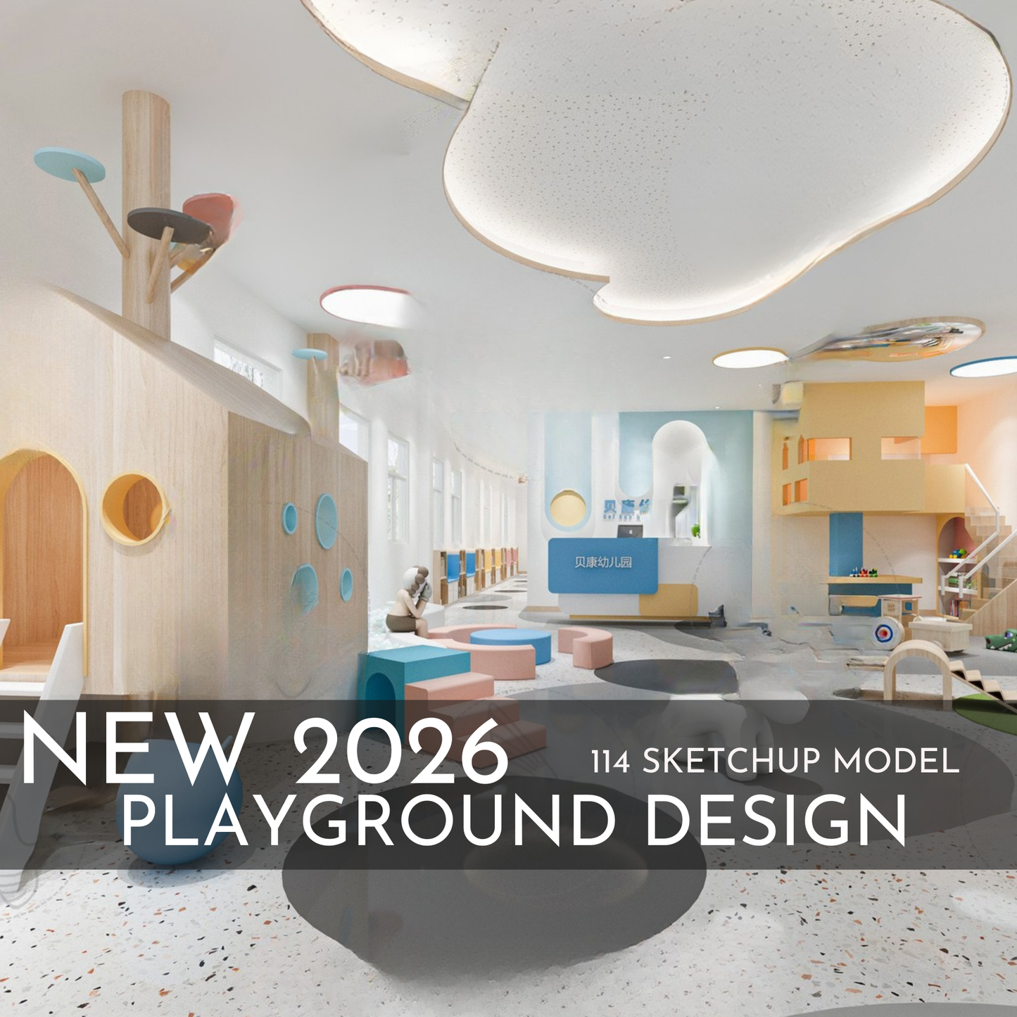 Playground Design | 114 SketchUp 3D Models | Interior & Outdoor Asset Full Bundle