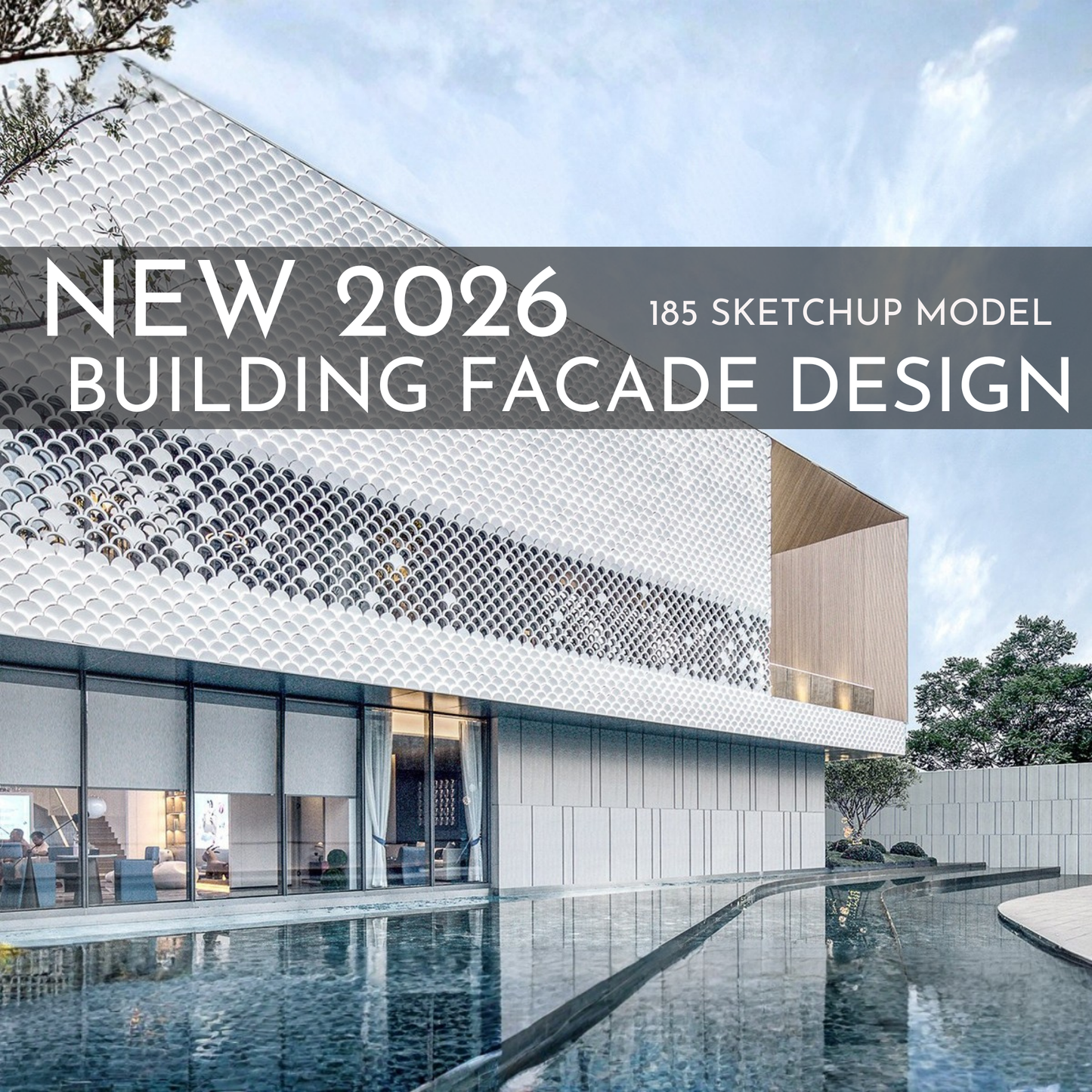 185 Building Facade SketchUp 3D Models | Architectural Design Asset Pack