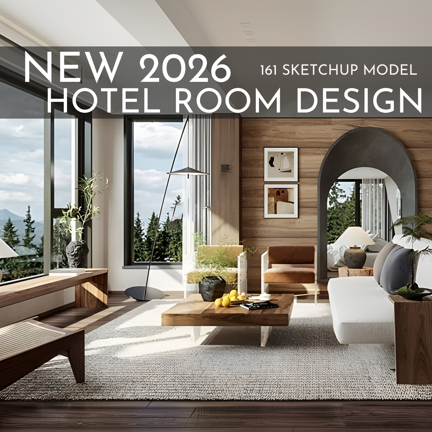 161 Hotel Room Design SketchUp 3D Models | 2026 New Design | Interior Asset Pack