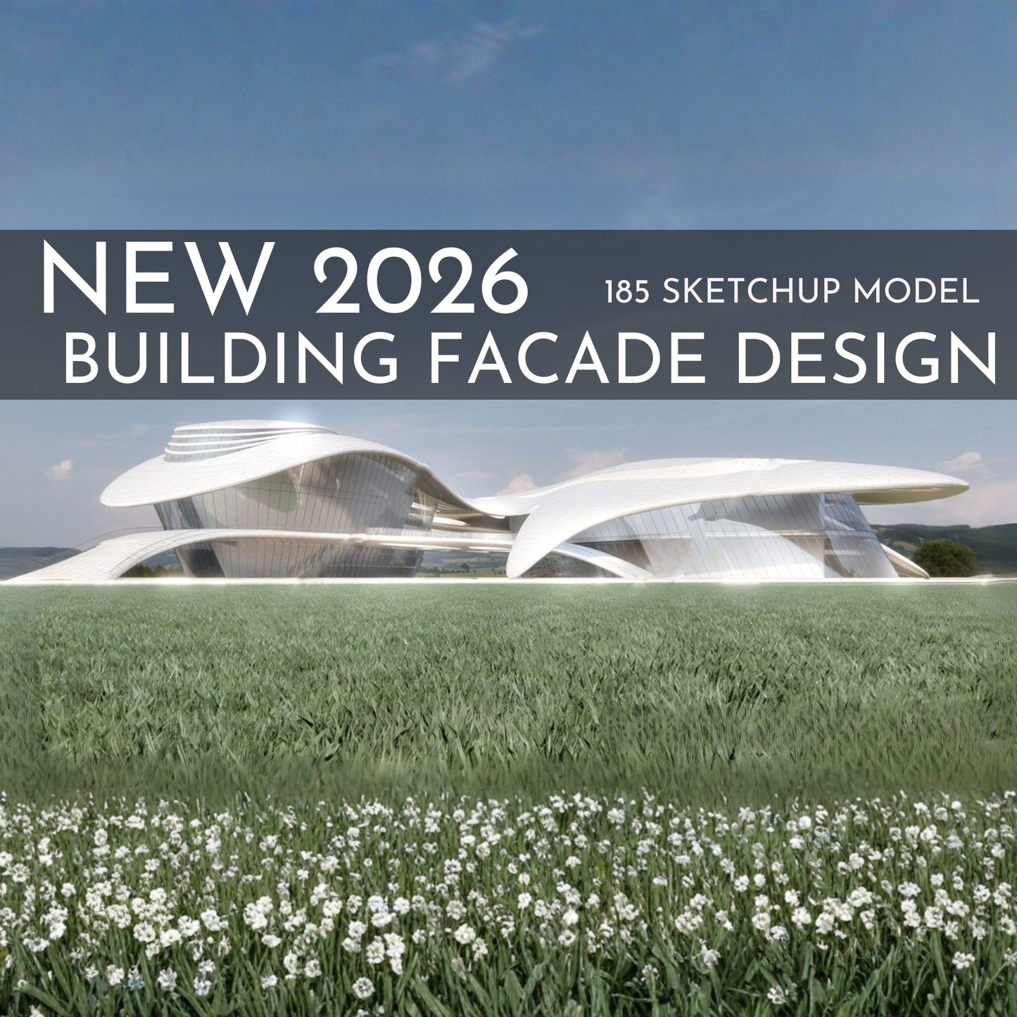 185 Building Facade SketchUp 3D Models | Architectural Design Asset Pack