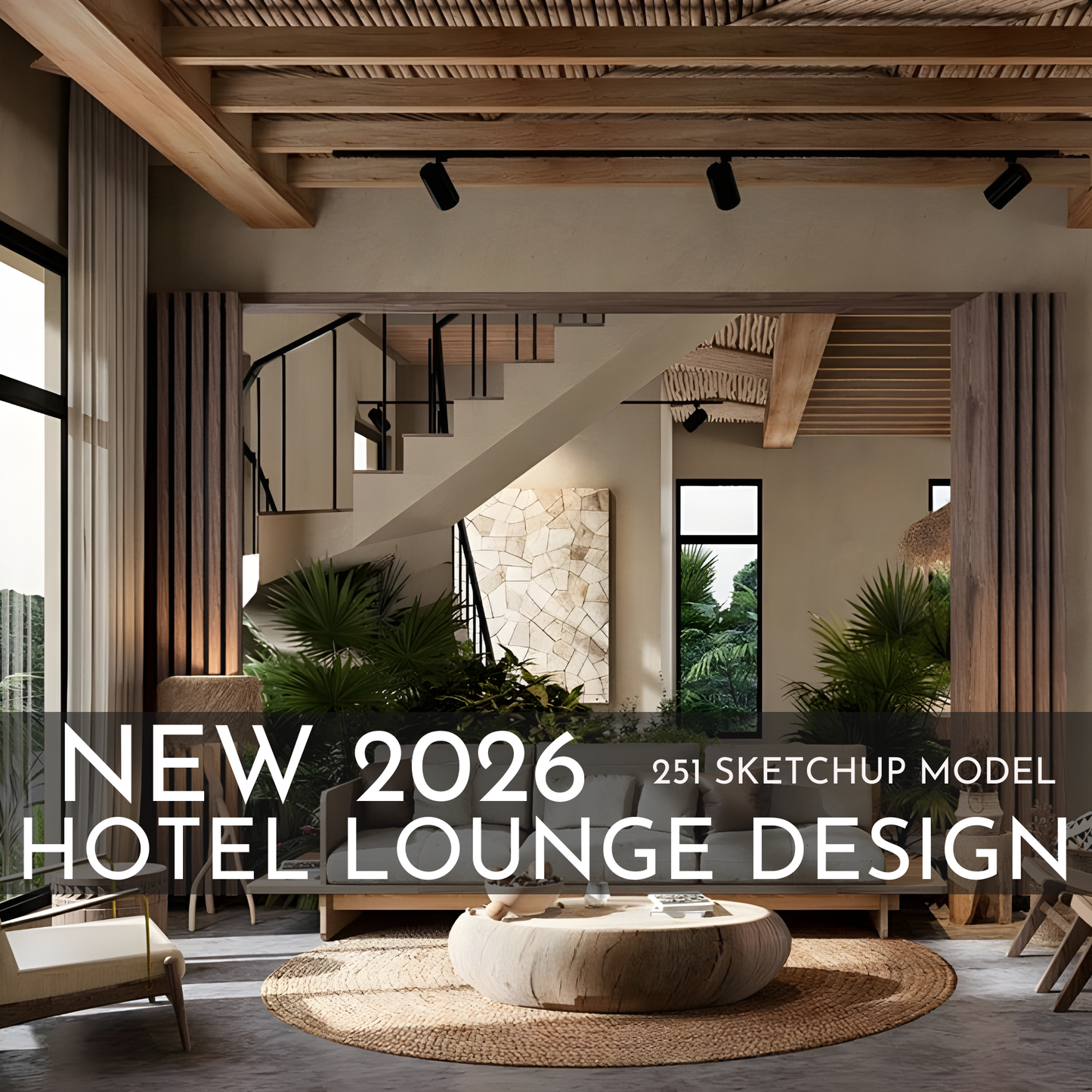 251 Hotel Lounge SketchUp 3D Models | 2026 Interior Design Asset Pack