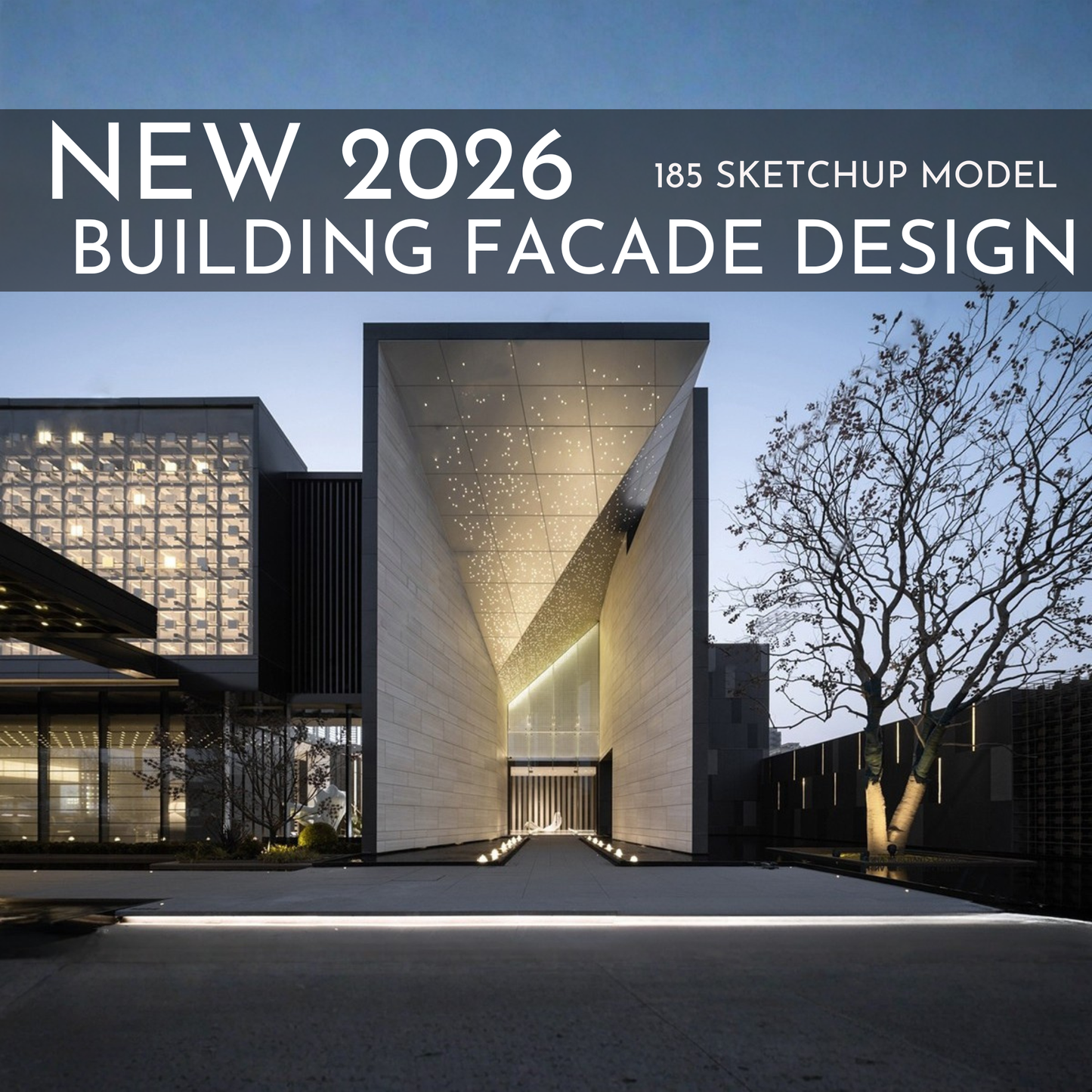185 Building Facade SketchUp 3D Models | Architectural Design Asset Pack