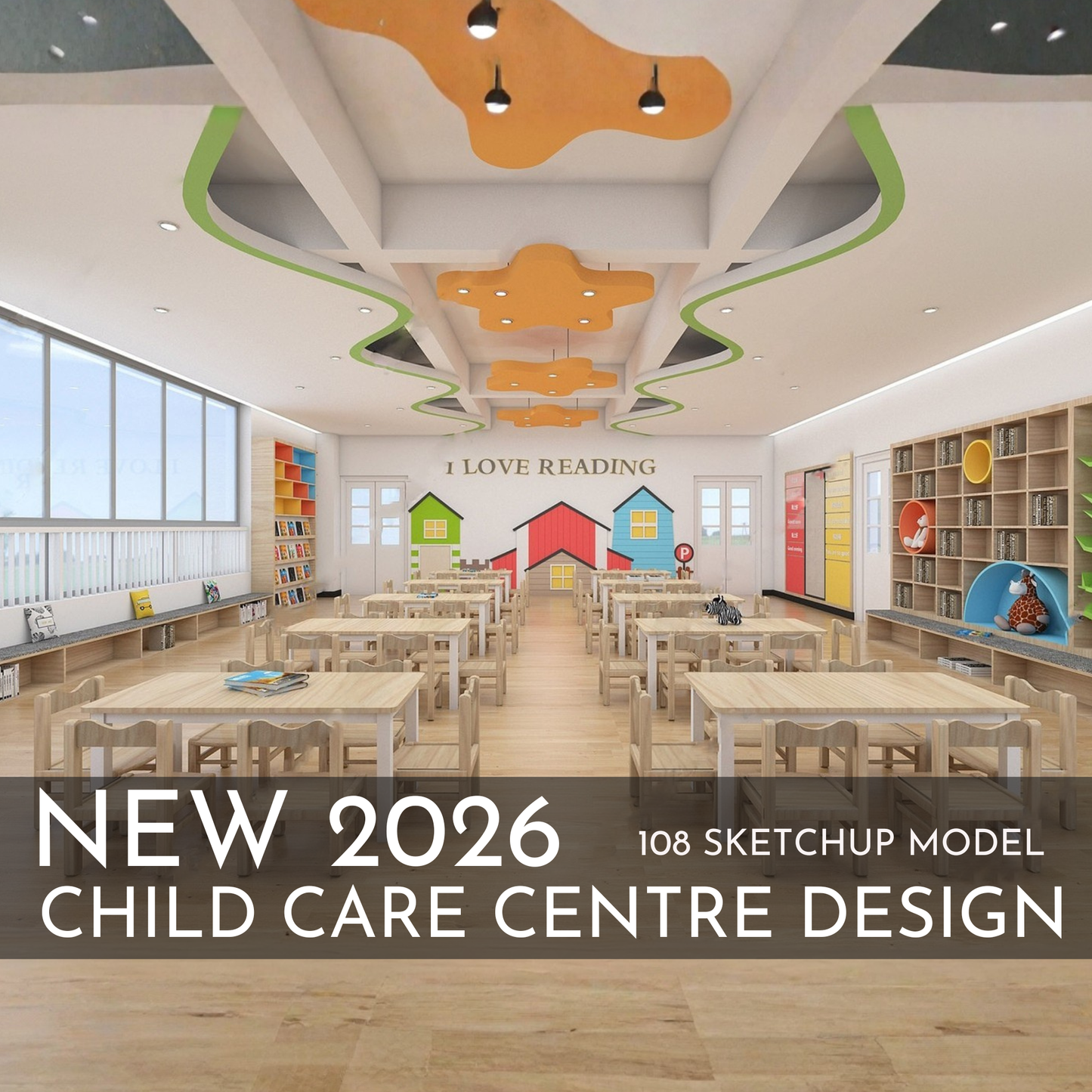 2026 New Child Care Design | 108 SketchUp 3D Models | Interior Asset Pack
