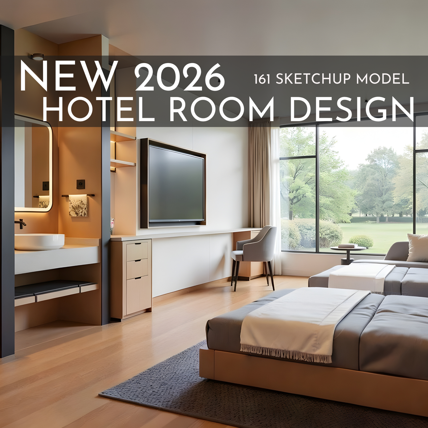 161 Hotel Room Design SketchUp 3D Models | 2026 New Design | Interior Asset Pack