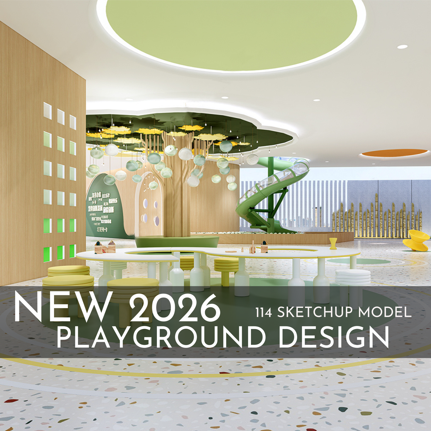 Playground Design | 114 SketchUp 3D Models | Interior & Outdoor Asset Full Bundle