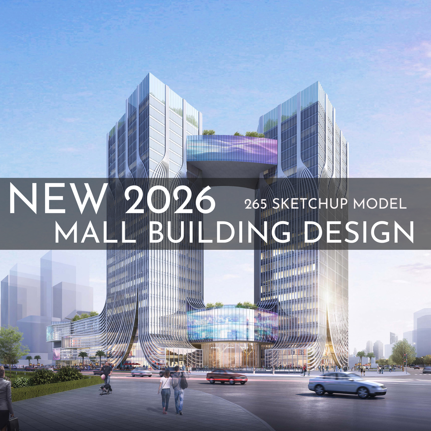 265 Mall Building SketchUp 3D Models | Commercial Interior Design Asset Pack