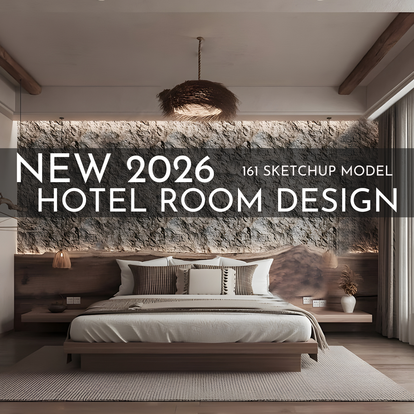161 Hotel Room Design SketchUp 3D Models | 2026 New Design | Interior Asset Pack