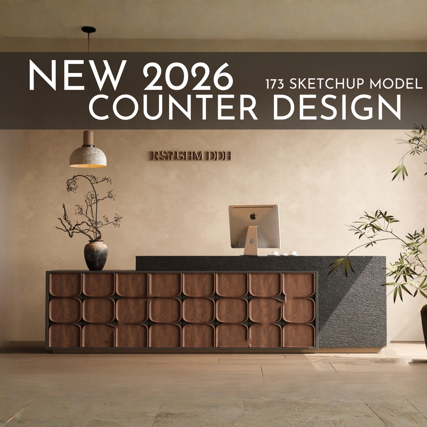 Counter Design | 173 SketchUp 3D Models | Commercial Interior Asset Full Bundle