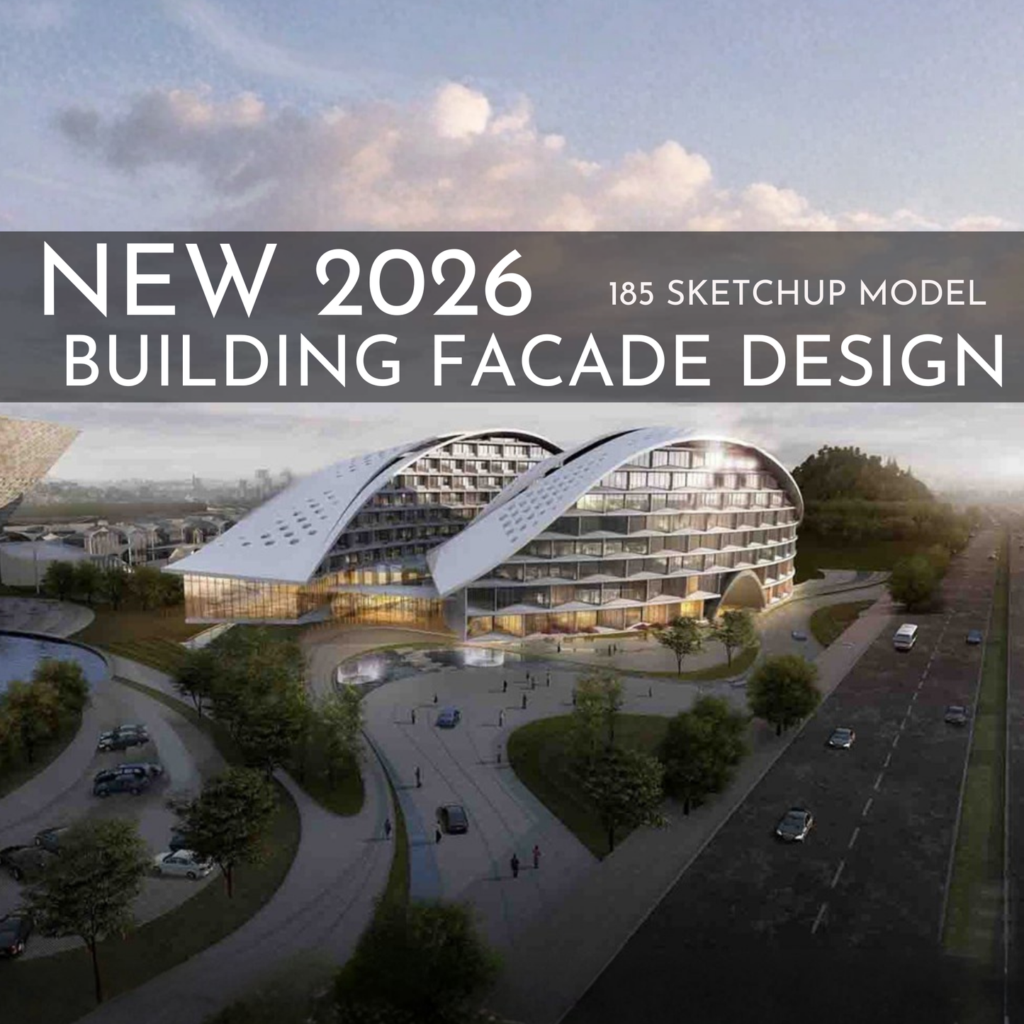 185 Building Facade SketchUp 3D Models | Architectural Design Asset Pack