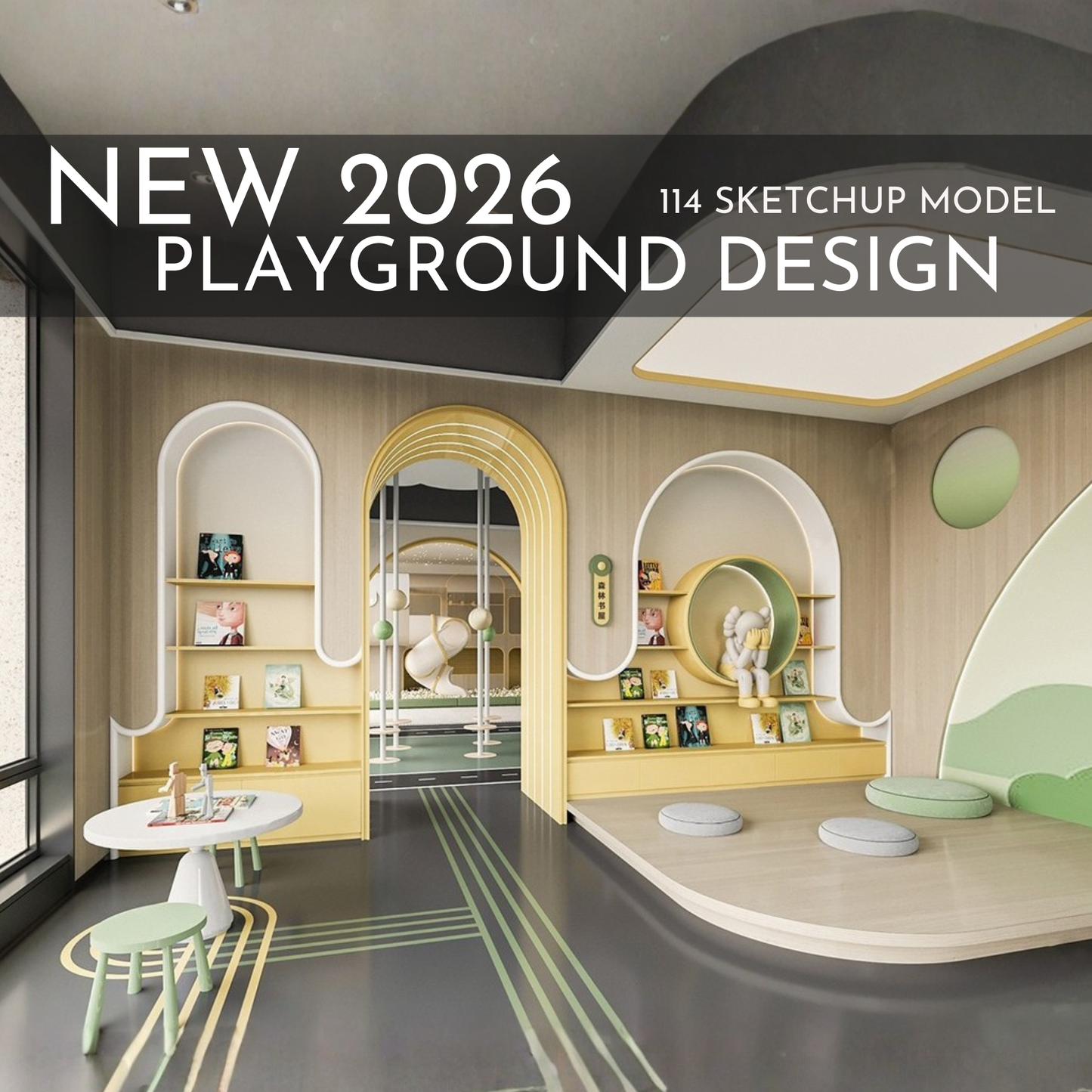 Playground Design | 114 SketchUp 3D Models | Interior & Outdoor Asset Full Bundle