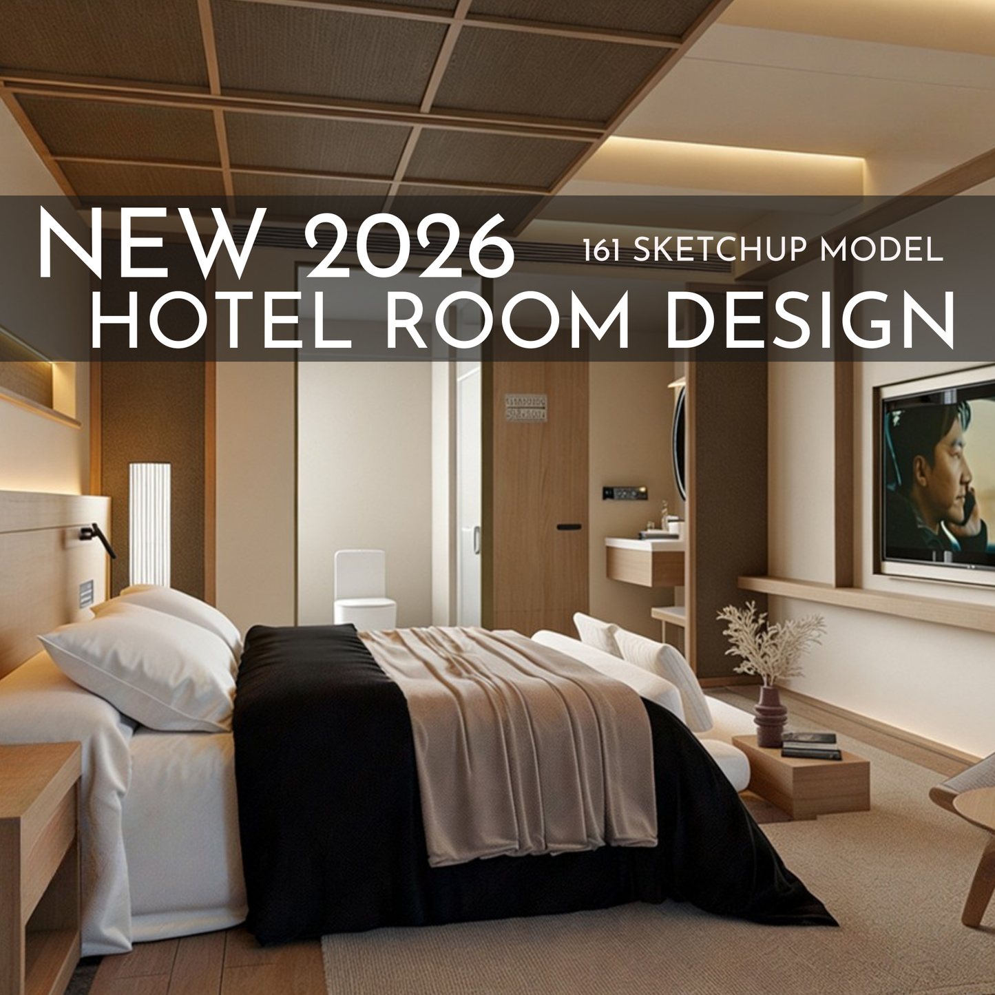 161 Hotel Room Design SketchUp 3D Models | 2026 New Design | Interior Asset Pack