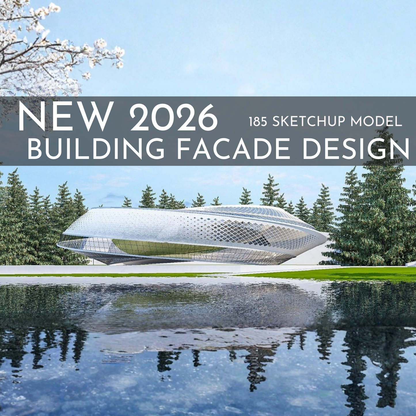 185 Building Facade SketchUp 3D Models | Architectural Design Asset Pack