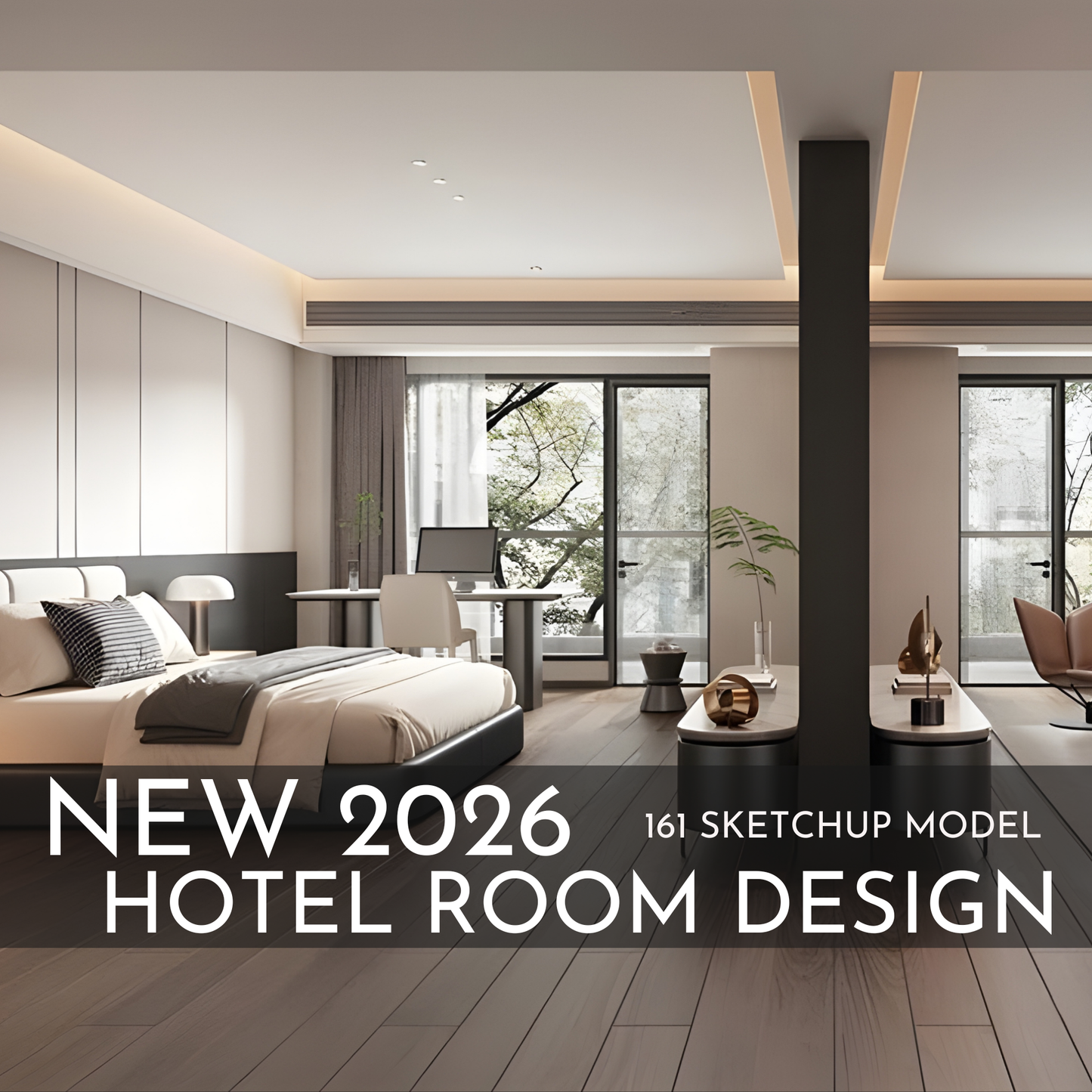 161 Hotel Room Design SketchUp 3D Models | 2026 New Design | Interior Asset Pack