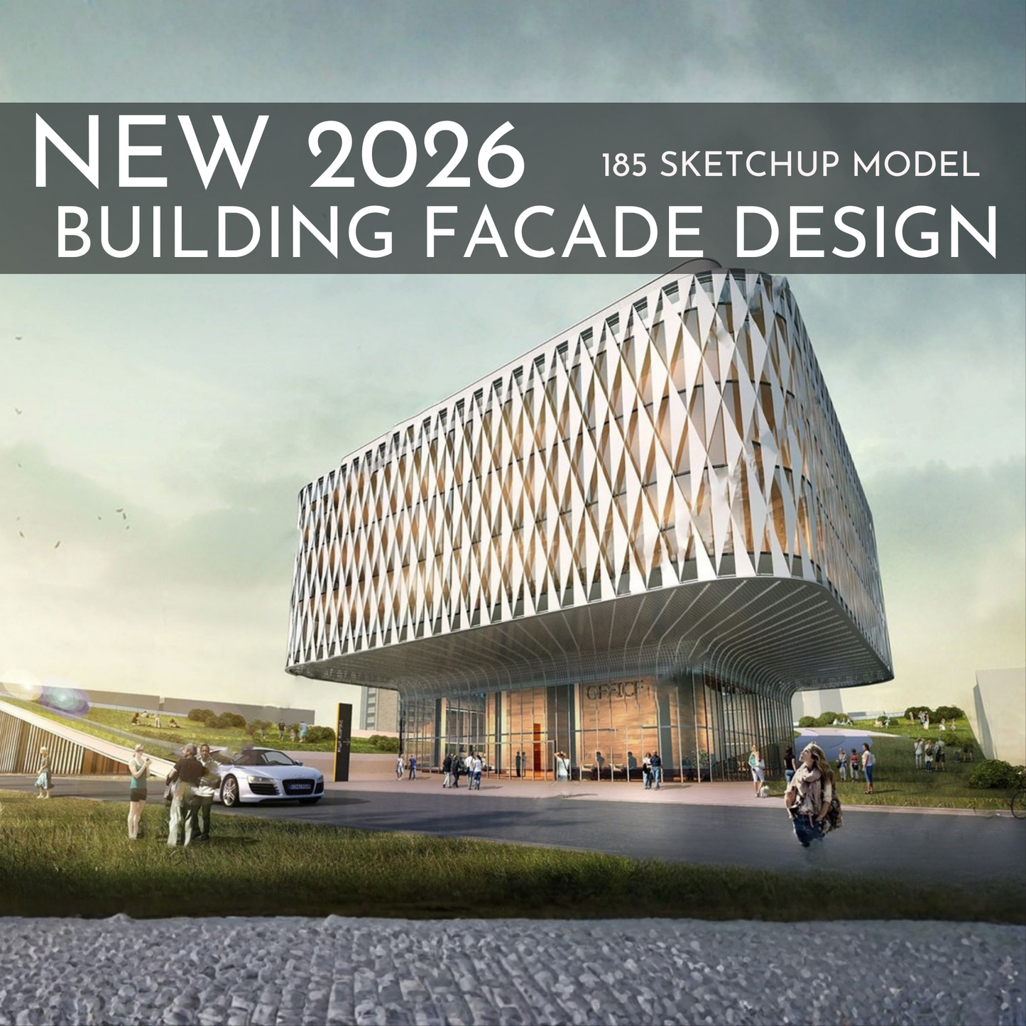 185 Building Facade SketchUp 3D Models | Architectural Design Asset Pack