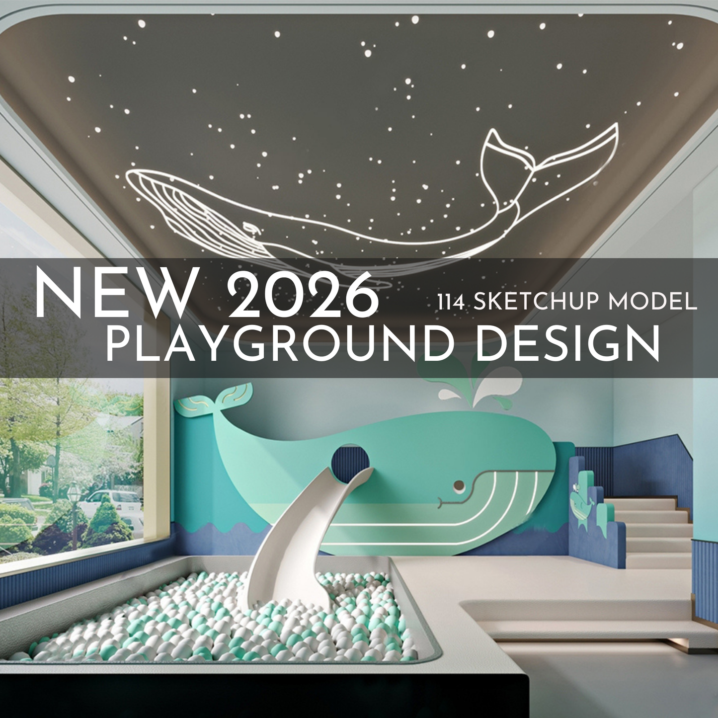 Playground Design | 114 SketchUp 3D Models | Interior & Outdoor Asset Full Bundle