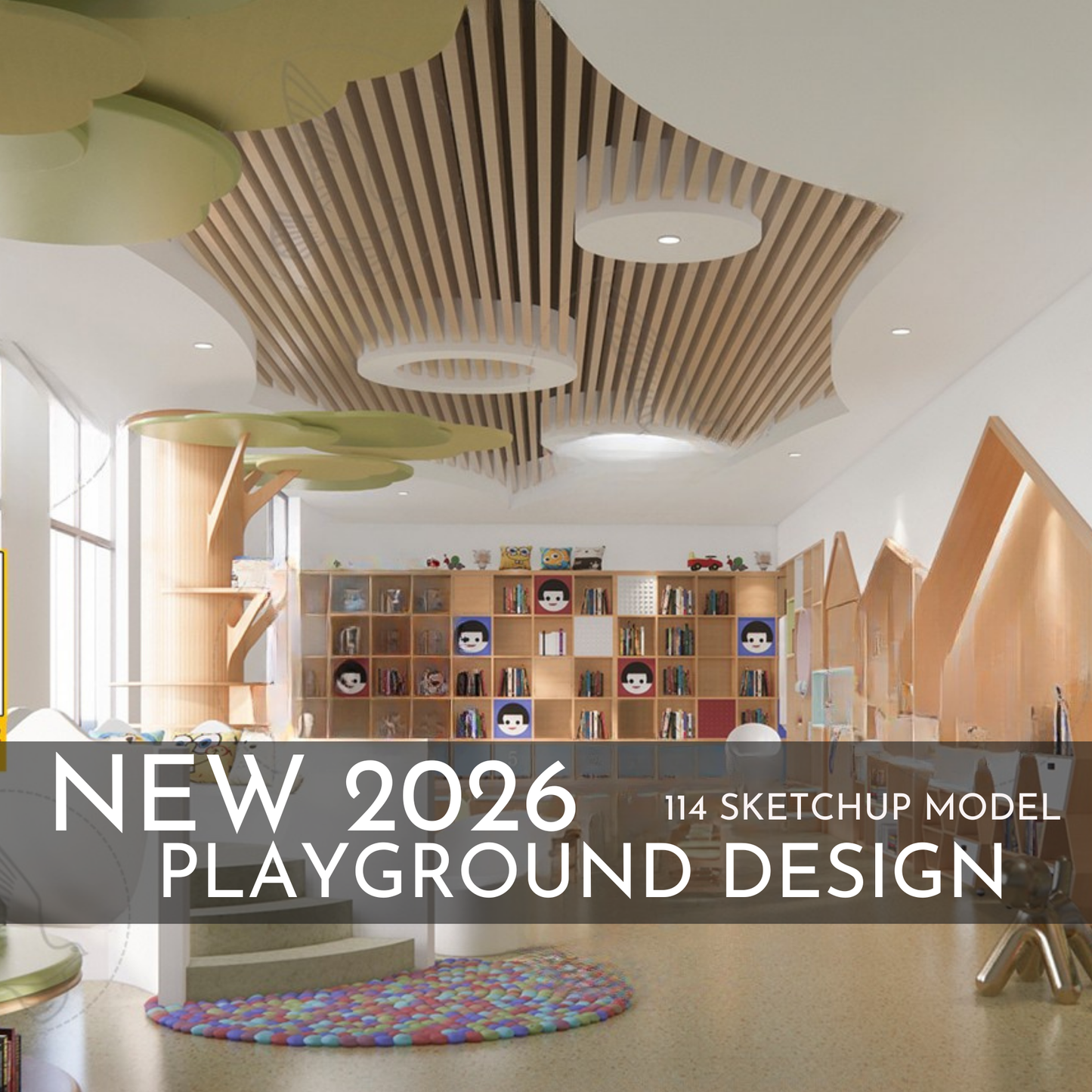 Playground Design | 114 SketchUp 3D Models | Interior & Outdoor Asset Full Bundle