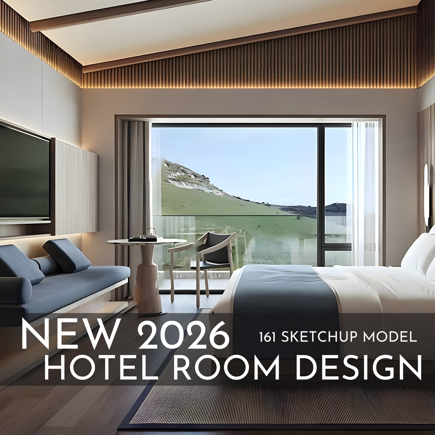 161 Hotel Room Design SketchUp 3D Models | 2026 New Design | Interior Asset Pack