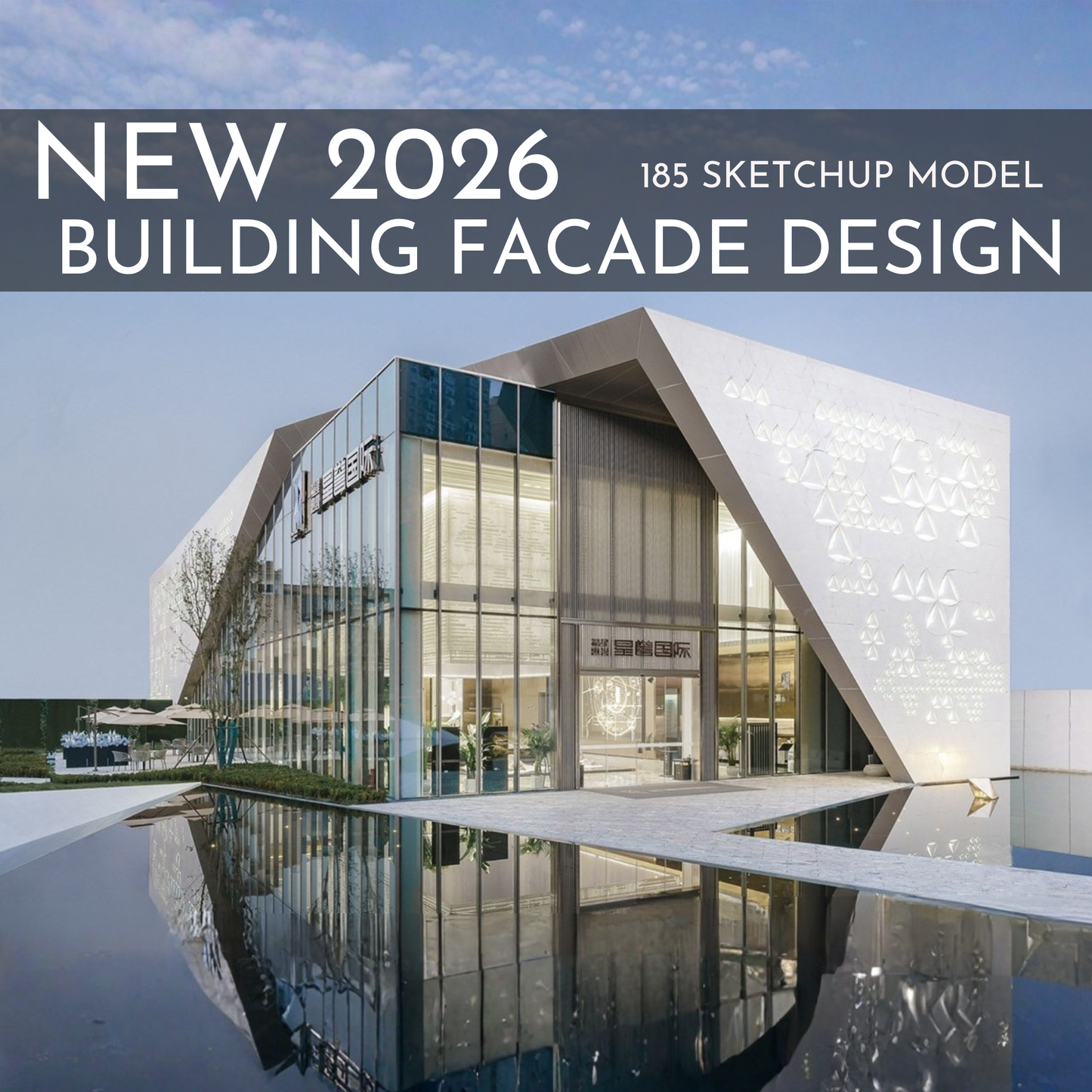 185 Building Facade SketchUp 3D Models | Architectural Design Asset Pack