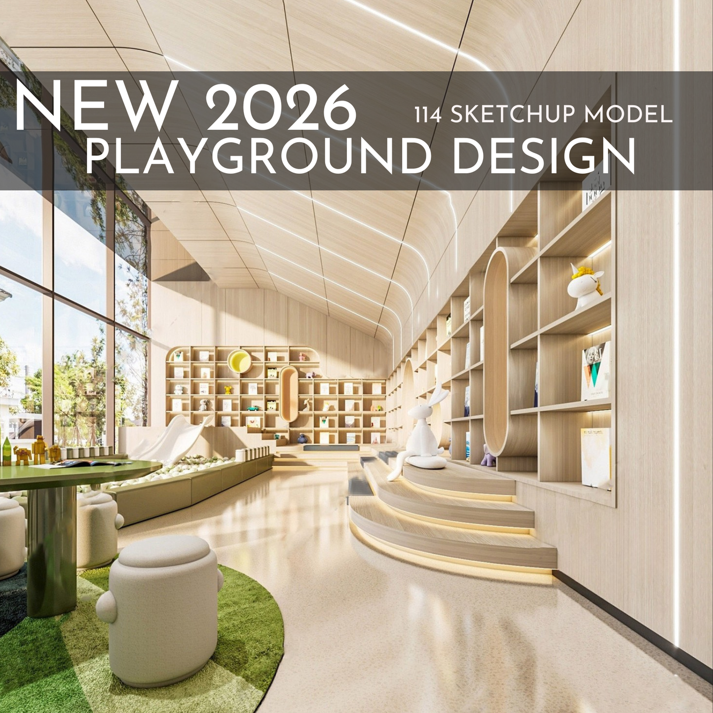 Playground Design | 114 SketchUp 3D Models | Interior & Outdoor Asset Full Bundle